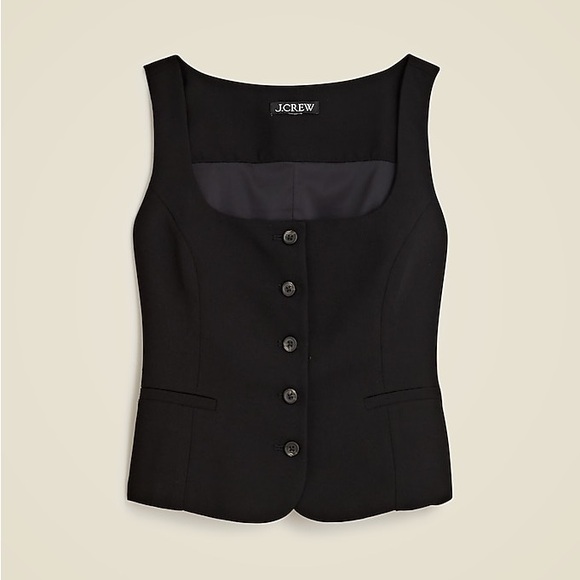NEW J Crew ‘Scoopneck Vest in Drapey Crepe’ in Black Size 4 $98 Retail - Picture 11 of 11